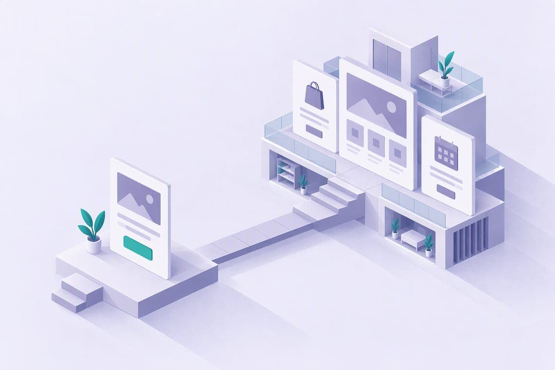 Landing Page vs Website for Creators: Sell Now, Scale to a Portal